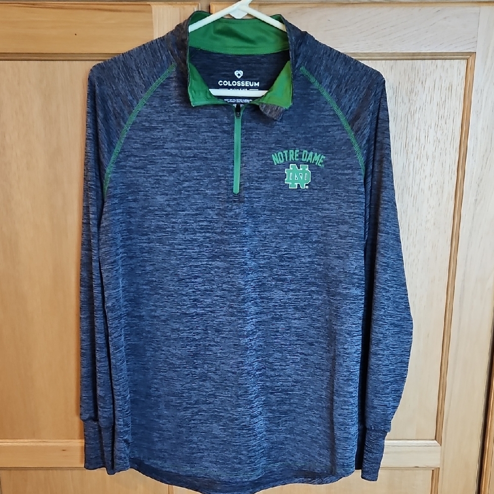 Colosseum Blue and Green Notre Dame Pullover